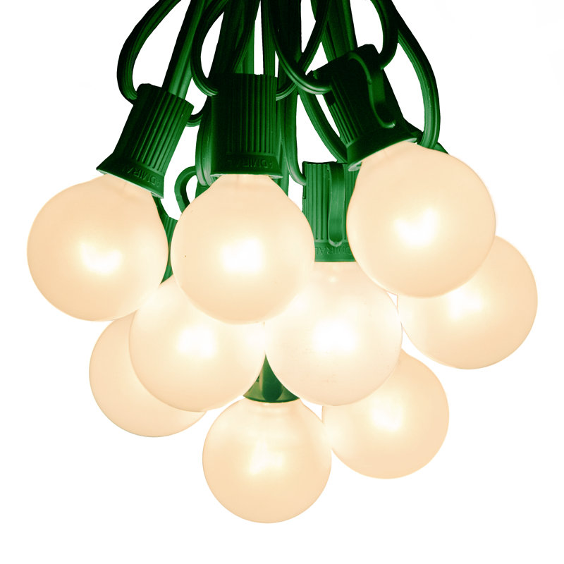 Guirlande de 100 lumières sphériques d'extérieur Tavis, Vert