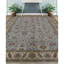 Tapis bleu et ivoire de haute qualité noué à la main