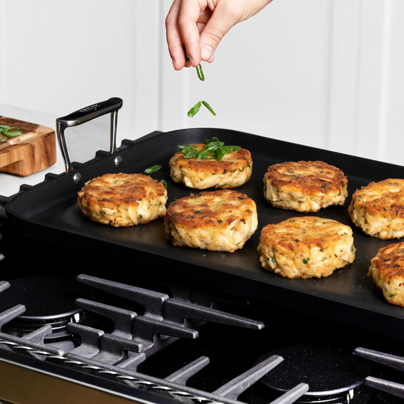All-Clad HA1 Expert Cookware, Nonstick Double Burner Griddle, 13 X 20 Inch