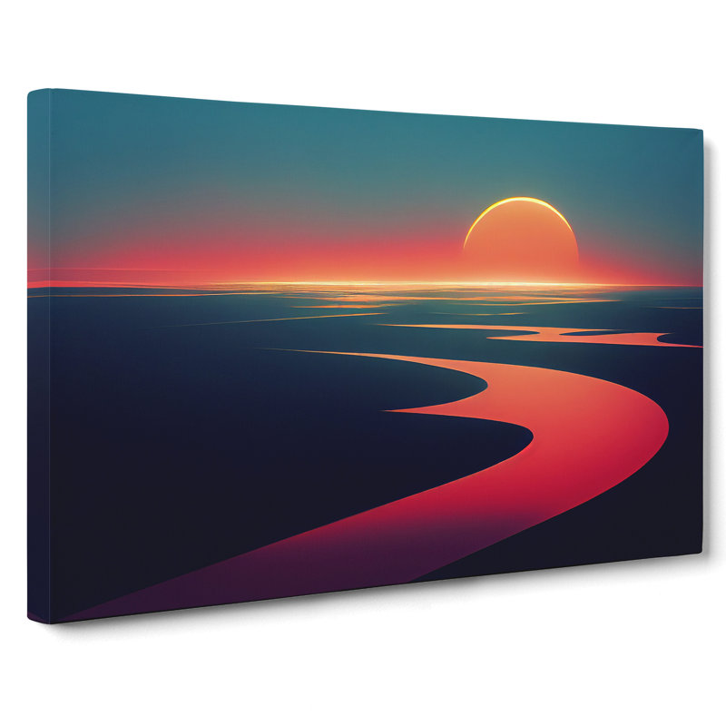 Gracious Ocean Beach Sunset - Wrapped Canvas, 40cm H x 60cm W x 3cm D