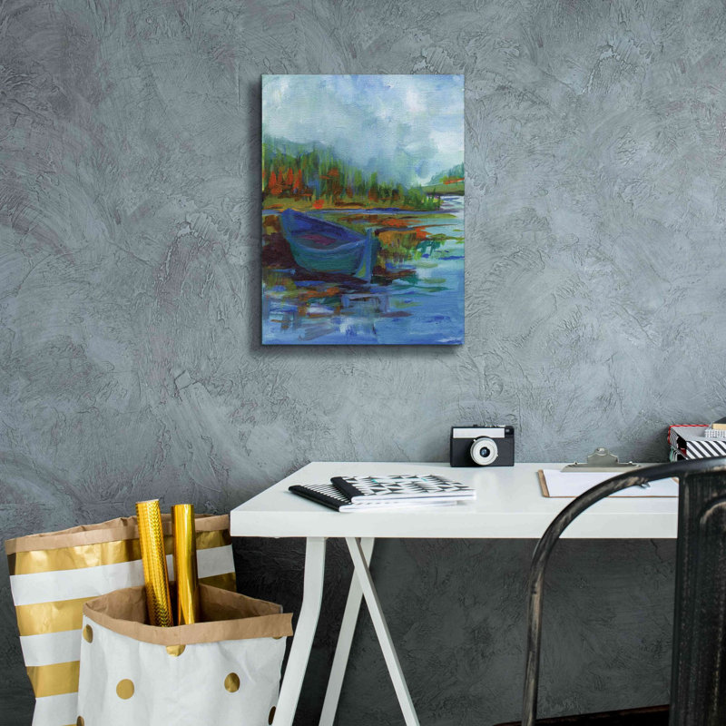 «Breakwater Bay« Blue River »par Kamdon Kreations, impression sur toile, estampe numérique, H 16 po x l 12 po x P 0,75 po