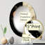 Blazon - Miroir mural moderne ovale-1129065479