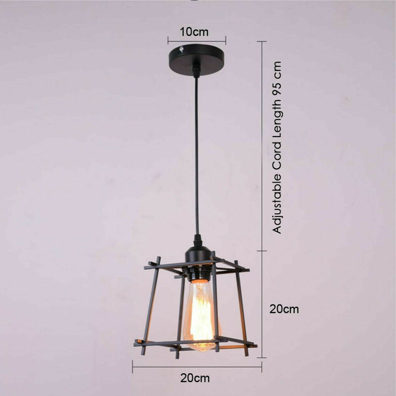 Mease 1 - Light Black Lantern Pendant