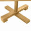  Wooden Christmas Tree with Stand Brown Solid pine wood-1230408607