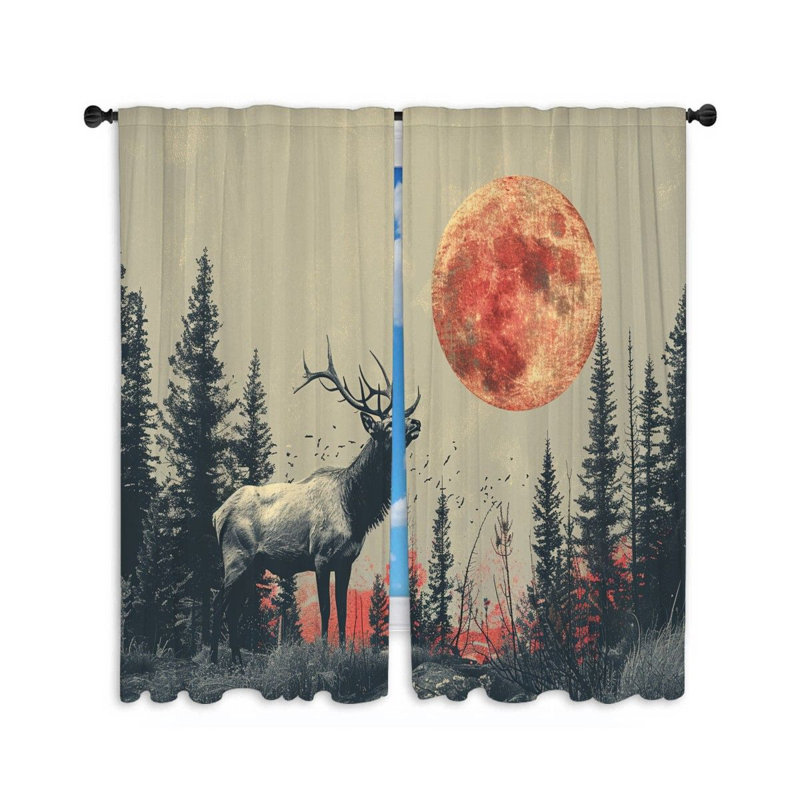 Paire de rideaux obscurcissant en polyester Narcho, L 20 po x L 63 po