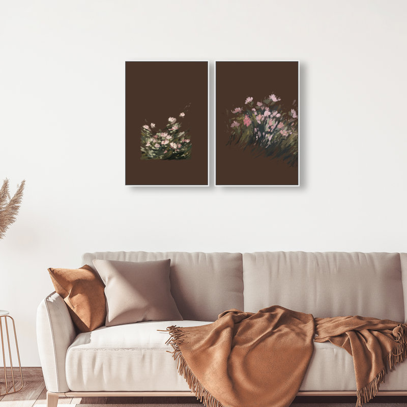 Secret Garden Set Set by Oliver Gal, 25"H x 37"W, White Floater Frame
