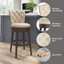 Tabouret de bar et de comptoir pivotant Marthasville-523491258-513743718