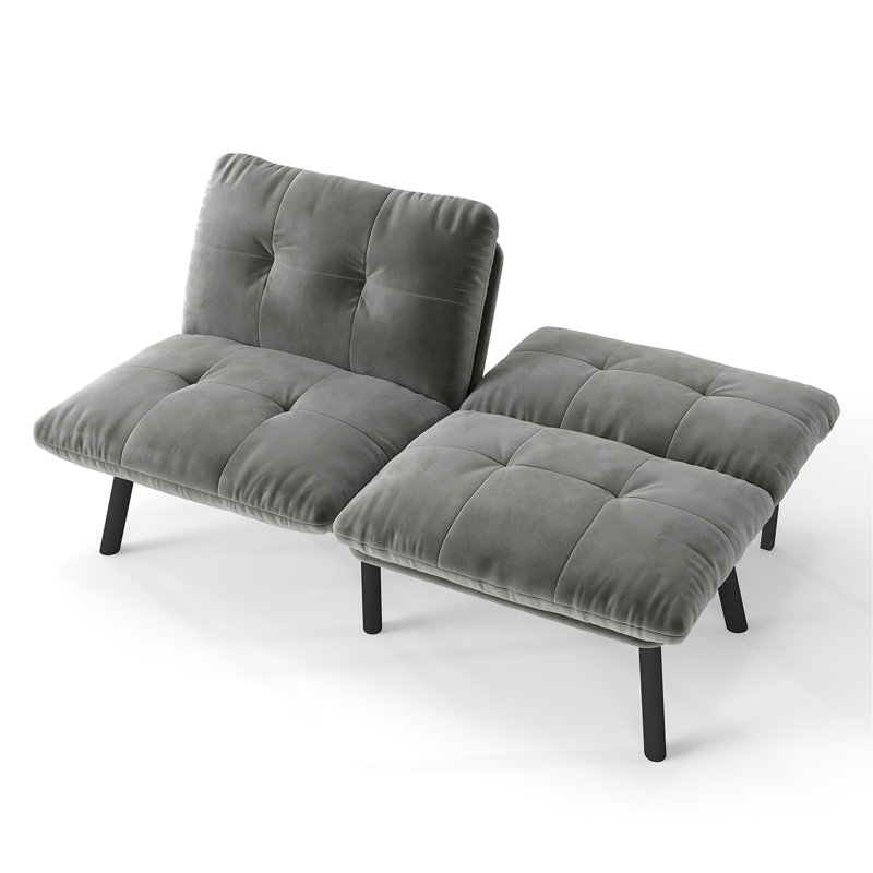 Canapé-lit convertible pliant moderne, Gris