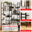 176cm H x 176cm W Metal Book Display Bookcase