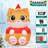 Christmas Inflatable 6 FT Sitting Christmas Cat Inflatables Christmas Cat Blow Up with Built-in LEDs