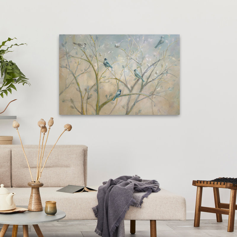 Animals And Bird Spring Gathering II Art, 24" H x 36" W