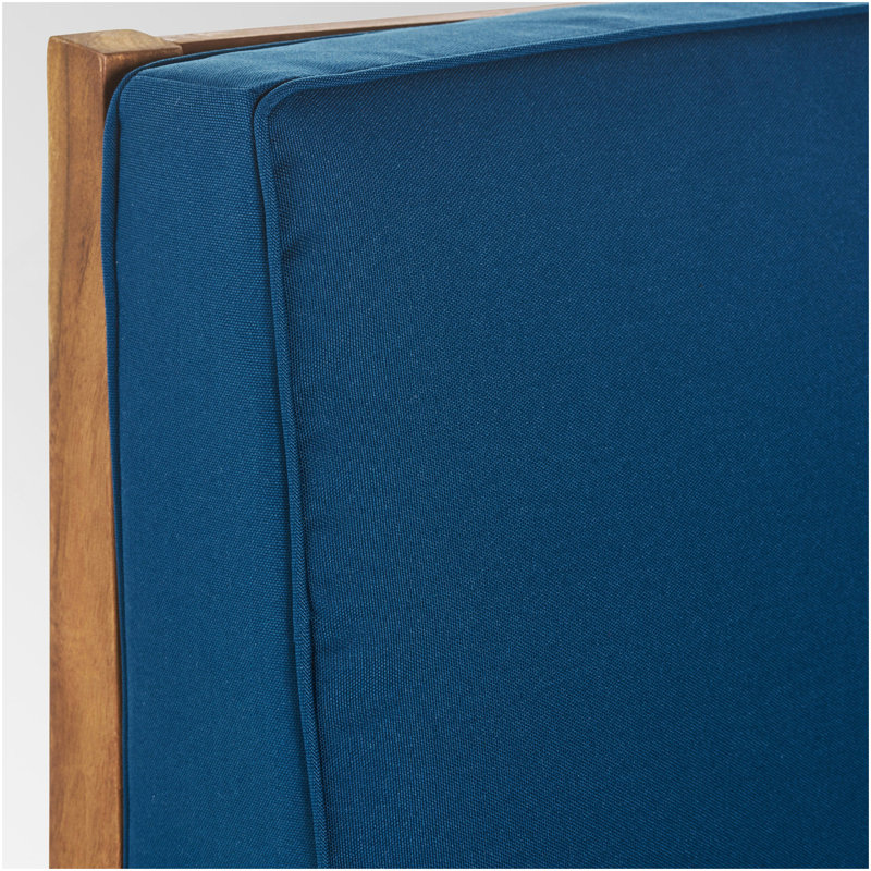Fauteuil droit Perla, bleu, Bleu