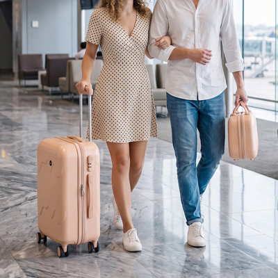 2-Piece Travel Suitcases Luggage Set