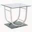 Ensemble de tables basses chromées 2 pièces