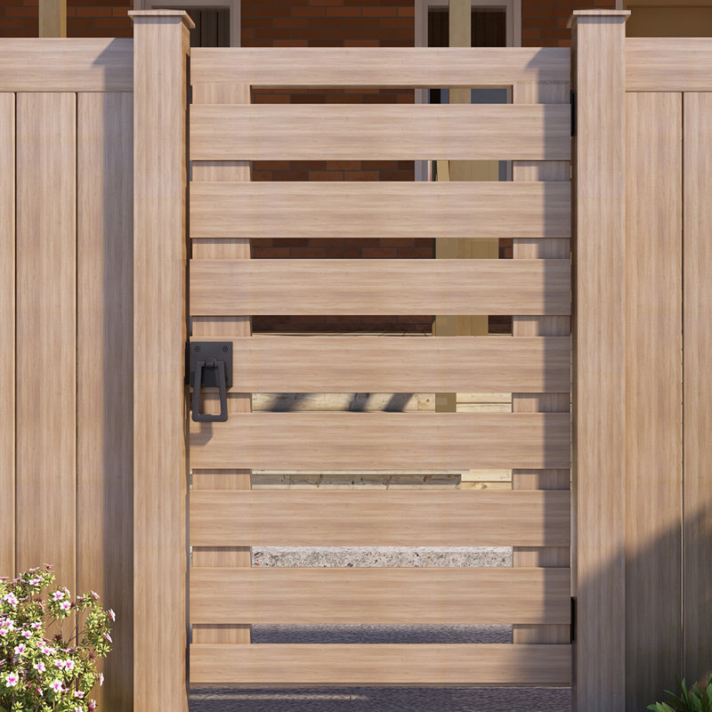 Loquet de barrière autobloquant, double verrou latéral robuste pour clôture extérieure, barrières en bois