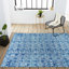 Tapis bleu / gris Tybalt-1271592656