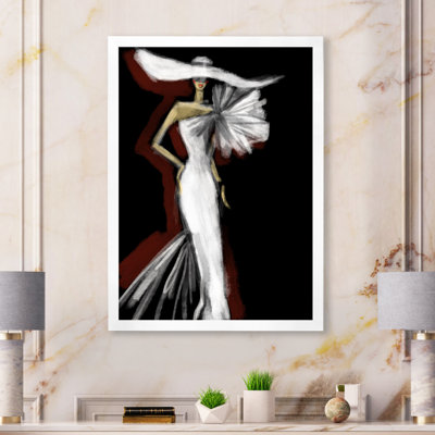 White Black Fashion Woman Portrait " White Black Fashion Woman Portrait "