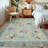 Washable Area Rugs for Living Room Modern Floral Bedroom Rugs for Dining Room OfficeContemporary Home Decor Rug-2044790047-2044790040