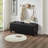 Upholstered tufted button storage bench