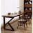 Solid Wood Writing Desk with Drawers-110161284