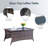 6-Piece Patio Furniture Set, All-Weather Outdoor Seating Set With Swivel Glider Chairs & Coffee Table-1469237403