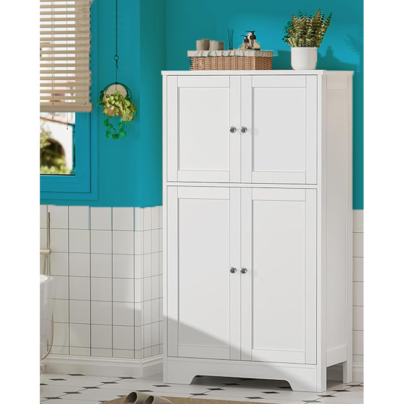 Bathroom Storage Cabinet, White
