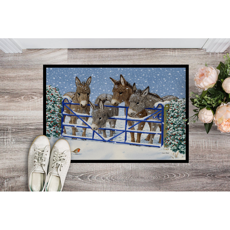 Non-Slip Outdoor Doormat, Rectangle 1'6" x 2'3"