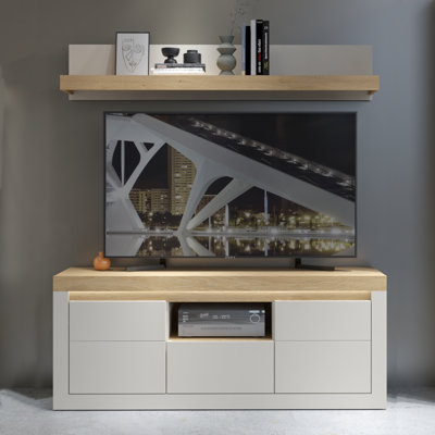 Berghildur Unfinished Entertainment Centre for TVs up to 65" with Fireplace Included