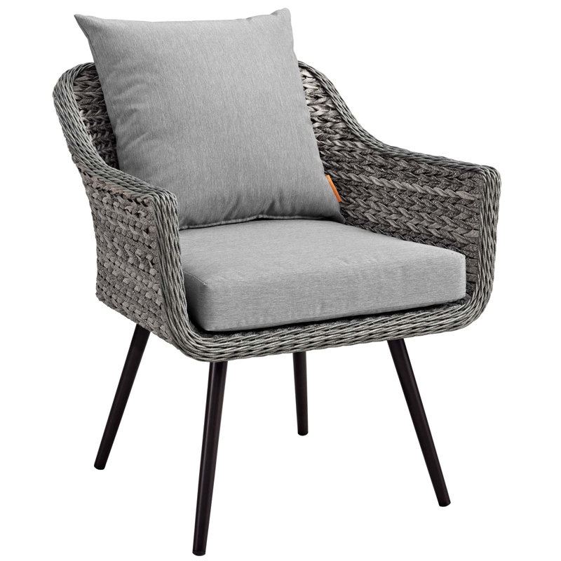 Fauteuil de patio extérieur en osier Endeavor par Modway