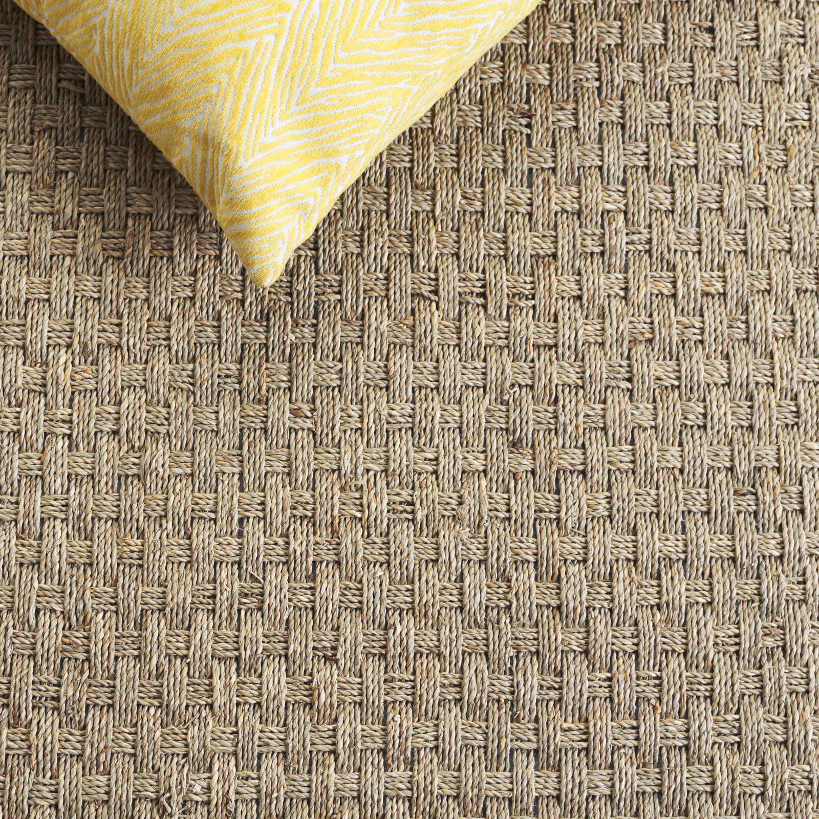 Dollard Natural Fiber Seagrass Rug, Oval 6' x 8'
