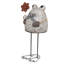 Statue de jardin grenouille 24 "avec fleur H 24"
