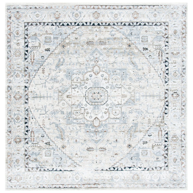 Mayflower Performance Oriental Rug, Square 6'7"