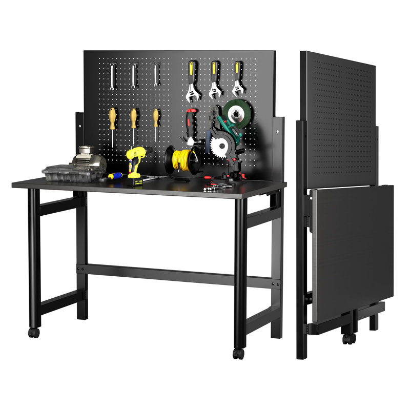 56.7"H Heavy-Duty Wall-Mounted Workbench,Work Bench Table For Foldable