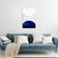Blanc et cobalt imprimé sur verre acrylique-787127713