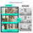 Kistner 72" Tall Bookcase With Tempered Glass Doors, 6 Shelf Large Storage Cabinet-128836392