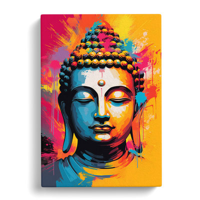 Buddha Pop No.3 - Wrapped Canvas Print