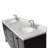 Cambridge 73'' Double Bathroom Vanity with Carrara Marble Top-2122527393