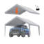 VEVOR Grey Fabric Replacement Canopy for Canopy