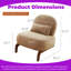 Fauteuil d'appoint en velours massif-318117461