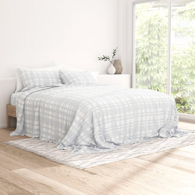 Sheet Set 100% Cotton Patterned Flannel Super Soft Bedding