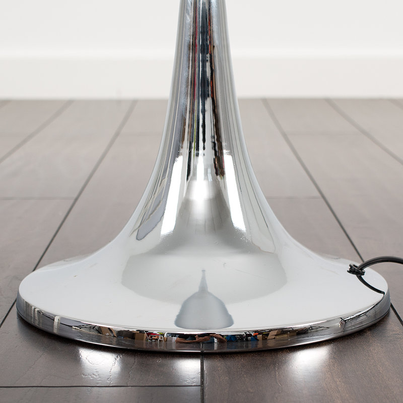 Latona 138.5cm Traditional Floor Lamp, Chrome