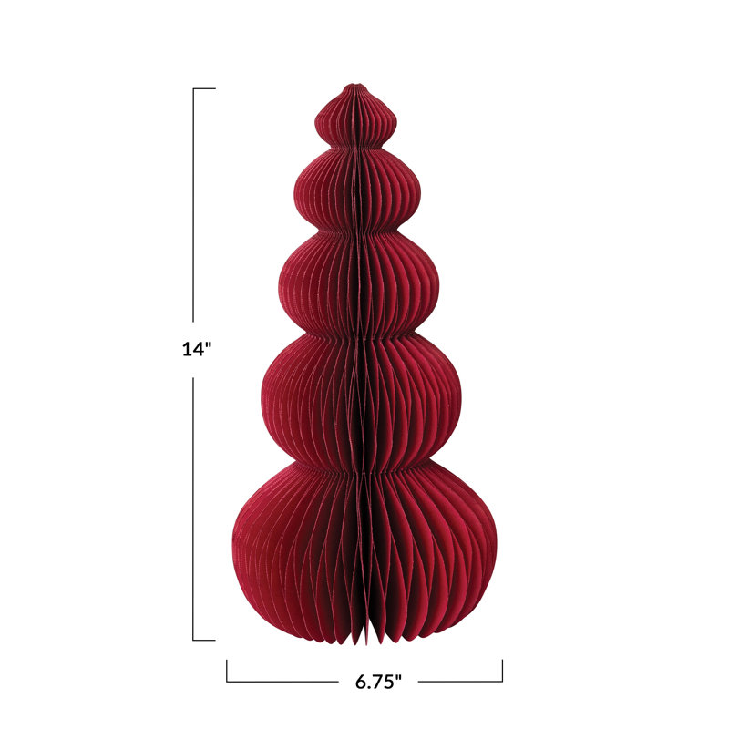 Arbre de table Plants & Flowers, Rouge, H 14 po x l 6,75 po x P 6,75 po