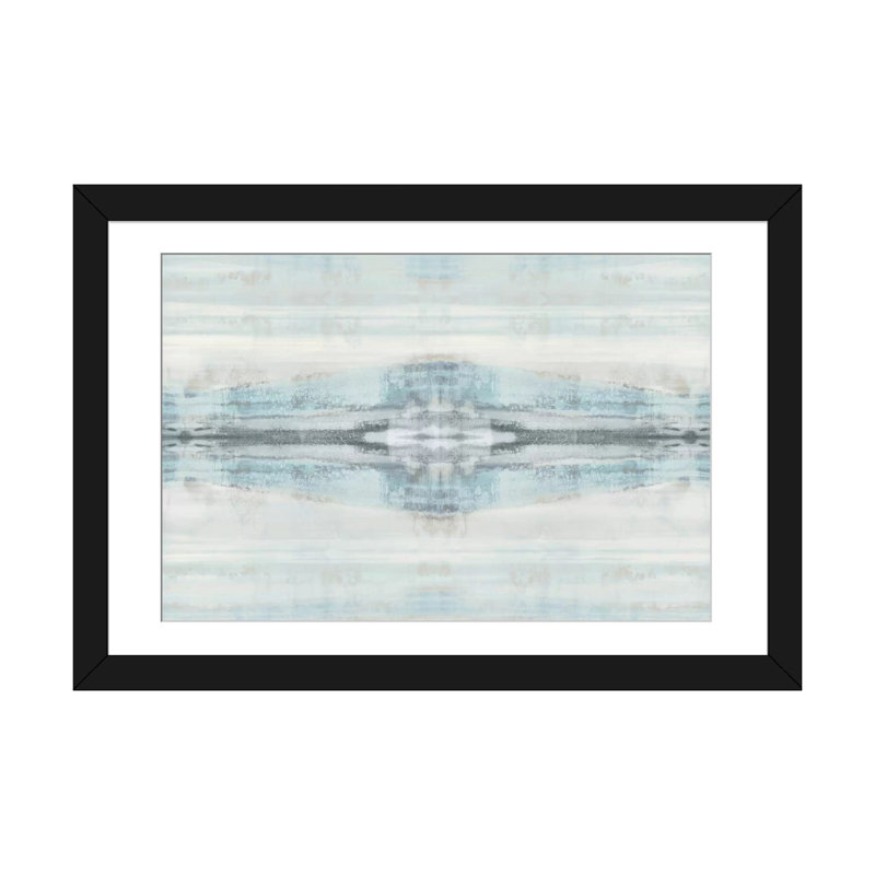 « symmetry ii », impression sur toile, H 16 po x l 24 po x P 1 po, Papier d'art encadré noir, Blanc