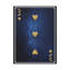 «Three of Hearts Space», carte de jeu sur toile, art mural-1494580080