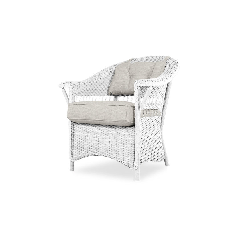 Nantucket Outdoor Dining Armchair, White, Serene Spa