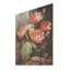 Cactus Ruby Blooms - Art mural en bois de cactus sur bois de pin naturel-9624814