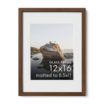 Solid Wood Picture Frame with Glass