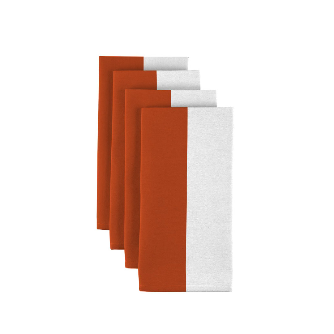 Cabana Polyester Striped Square Napkin (Set of 12) Fabric Textile Products, Inc. 
