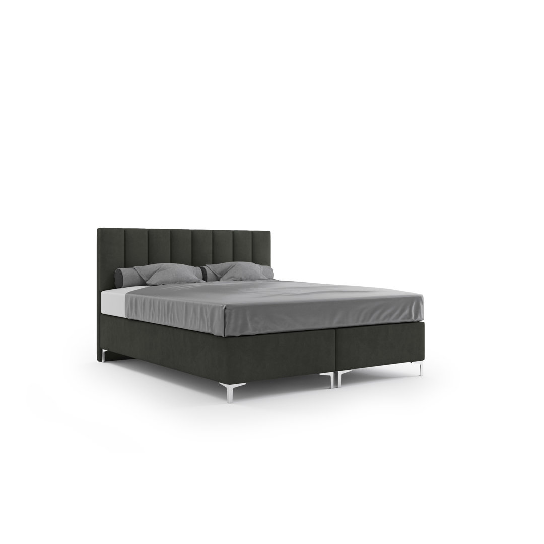 Boxspringbett Adiba mit Topper und Bettkasten