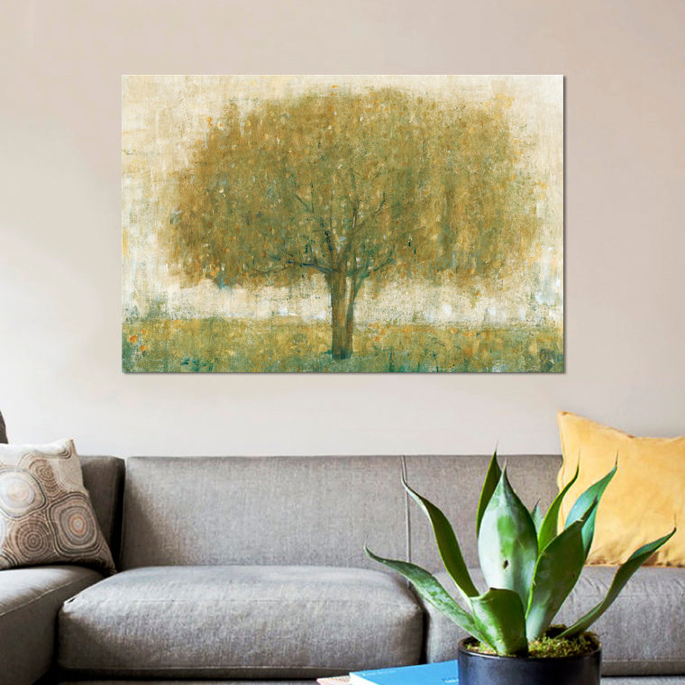 « summer day tree ii », impression sur toile, H 8 po x l 12 po x P 0,75 po, Toile tendue, Pas de tapis